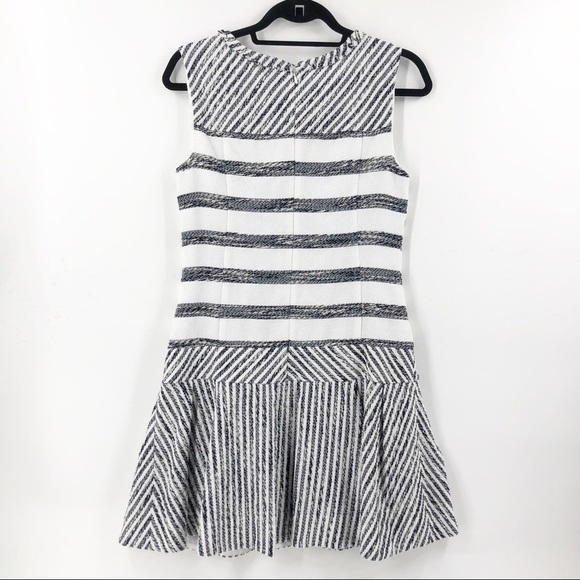 ✅ J. Crew Tweed Striped Drop Waist Dress SIZE 4 - Picture 7 of 7